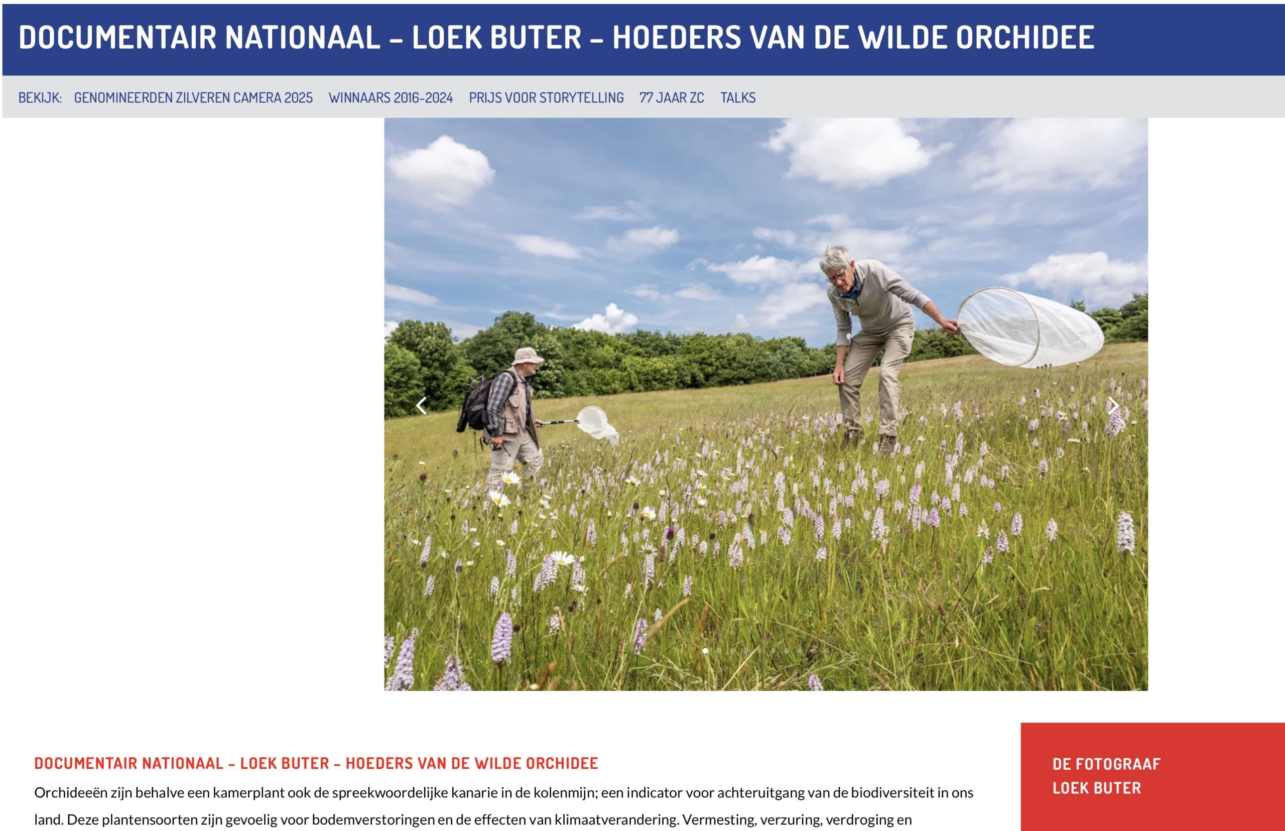 Eerste prijs voor “Hoeders van de wilde orchidee”